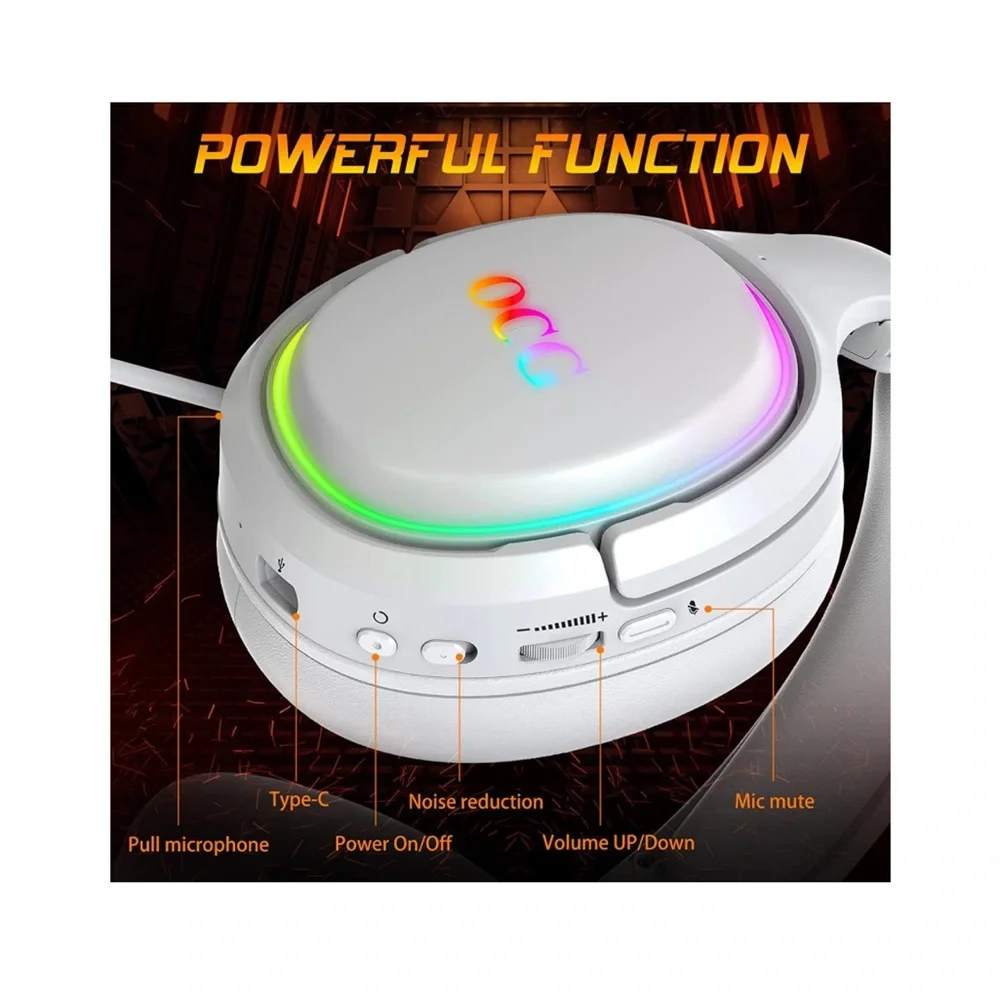Gaming Headsets 2.4GHz Bluetooth Wireless Gaming Headphones for PS5 PS4 PC